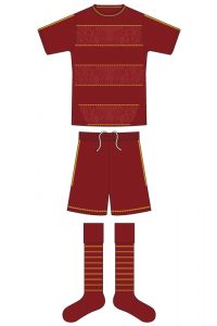 サッカーユニフォーム ボーダーグラフィック